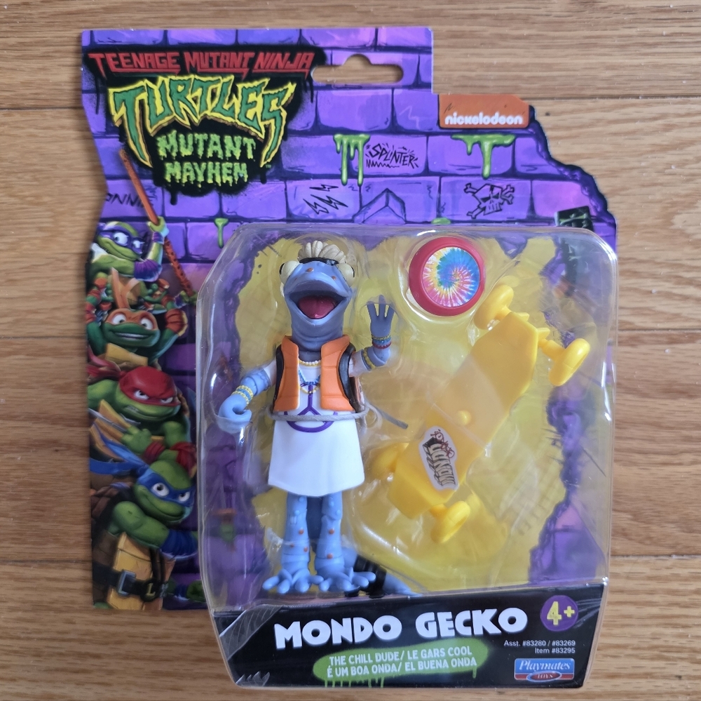Teenage Mutant Ninja Turtles Mutant Mayhem Mondo Gecko The Chill Dude Figure